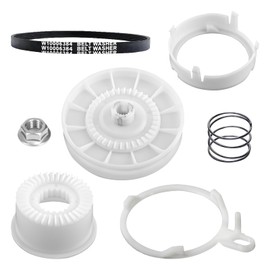 W10721967 Washer Pulley Clutch Kit with W10006384 Drive Belt, Splutch Cam Kit Replacement for Whirlpool Maytag Kenmore Amana Top Load Washers, Replaces AP5951296 W10006356 W10315818 PS10057144