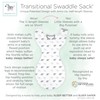 Amazing Baby Transitional Swaddle Sack with Arms Up Half-Length Sleeves