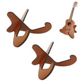 LOPYXBR 2 PCS Wooden Guitar Stand Wood Acoustic Guitar Stand X-Frame Style Wood Guitar Floor Stand Portable Wooden Electric Guitar Stand with Rubber Covering Edges for Acoustic Classical Bass Guitars