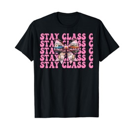 RV Camping Camper Motorhome Girl Mom Coquette Stay Class C T-Shirt