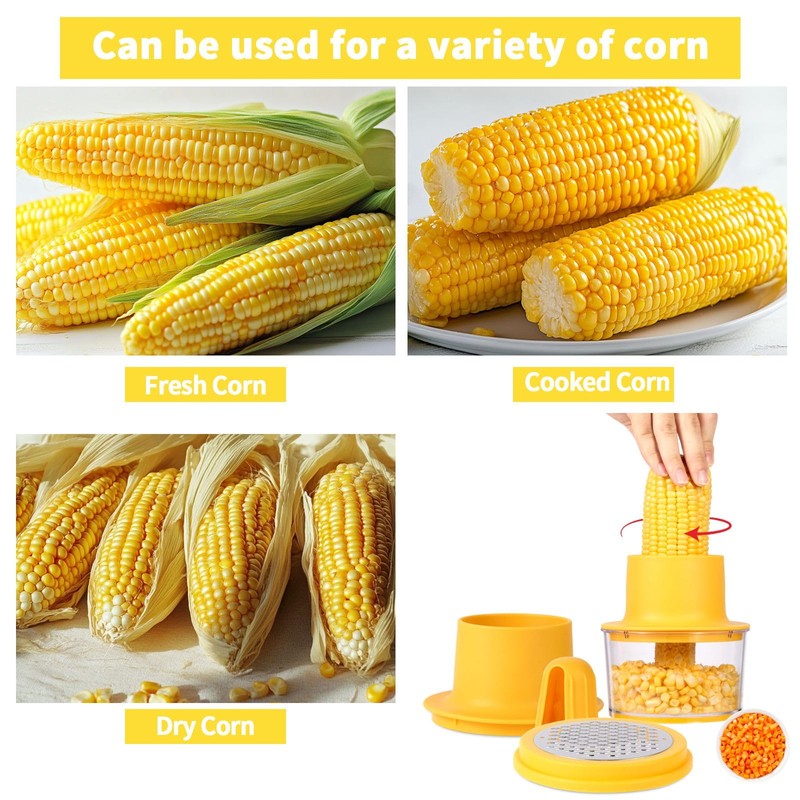 LIIGEMI Corn Cob Strippe,Corn Peeler for Corn on the Cob,Corn