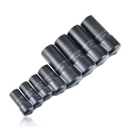 Gewindebohrer-Set, 8-teilig, 1/4-Zoll- und 3/8-Zoll-Antrieb, Steckschlüssel-Set, Karbonstahl, Schnellwechsel-Gewindebohrer, Steckschlüssel-Set, kompatibel mit allen M.C.T.I. Gewindebohrern bis 1/2