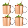 Moscow Mule Mugs Set of 4 15 oz Copper Mugs