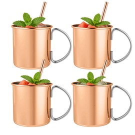 Moscow Mule Mugs Set of 4 15 oz Copper Mugs