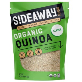 Sideaway Foods Organic Quinoa, 64 oz. - 128 oz. Free Shipping  - 128 oz. (2 Packs)