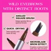 Magic Liquid Eyebrow Pen & Angled Brush Pencil - Waterproof,