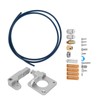 Extruder Kit Gray Aluminum 3D Printer Accessories PTFE Tube Spring