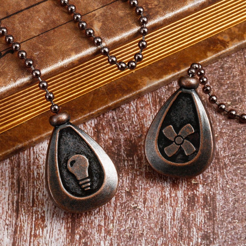 4 Pieces Ceiling Fan Pull Chain Extender Ornament 12 Inch