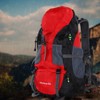 50L Waterproof Bag Camping Climbing Outdoor Travel Hiking Backpack Red