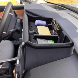 EDBETOS 2024 Grand Highlander Accessories Dashboard Organizer Compatible with 2024 Toyota Grand Highlander Dash Center Console Screen Storage Insert Tray Tissue Sunglasses Holder