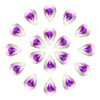 sourcing map 20Pcs 20 x 30mm Teardrop Rhinestones Glass Pointed
