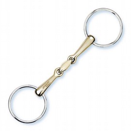 Stübben Gebiss 2224 Unterlegtrense/Wassertrense doppelt gebrochen - 11,5 cm - 14 mm - Sweet Copper