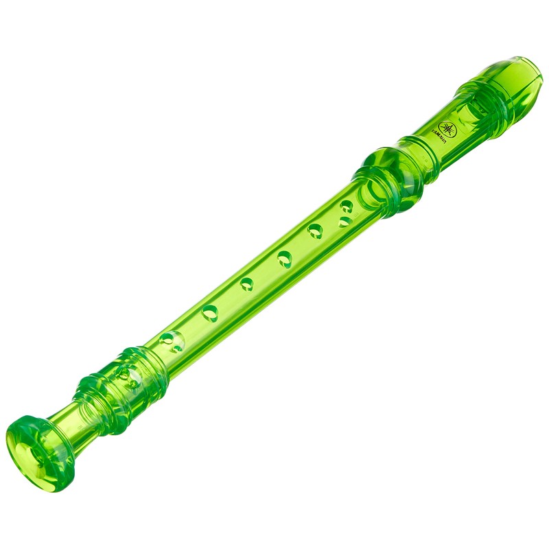 Yamaha YRS 20BG Sweet Soprano Recorder, Clear, Green