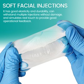 MedEduQuest Transparent Facial Injection Lip Model for Filler Practice