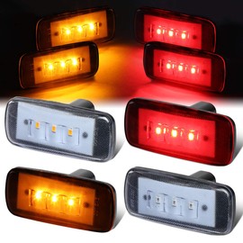 4Pcs Clear Lens Dually Bed Side Fender LED Marker Cab Light Compatible with Ram Truck 3500 10-17