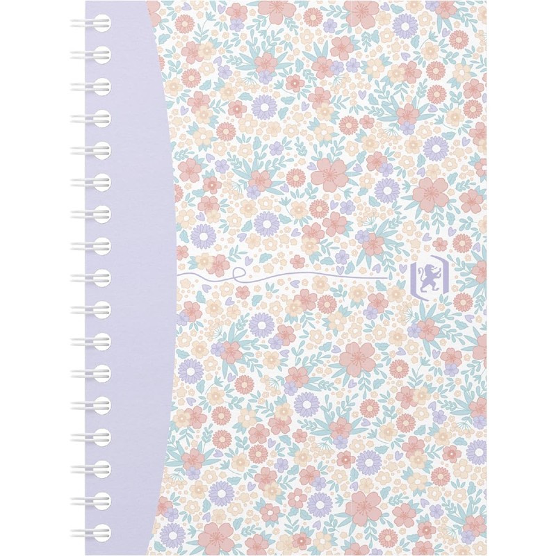 Oxford 400094826 A6 Notepad Squared Flower Pattern Pack of 10