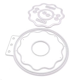 KSCRAFT - Mini álbum de donas, plantillas de corte de metal, para álbumes de recortes, álbumes de fotos, tarjetas de papel decorativas