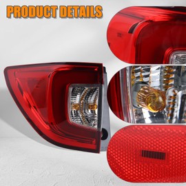 YEQSHNG Outer Tail Light Assembly Compatible With 2019-2022 Honda Pilot Rear Light Brake Lamp Left Driver Side 33550TG7A11 HO2804120