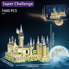 5000+PCS Mini Building Blocks Sets Magic Castle -Micro Mini Blocks Bricks Kit Creative Ideals Tower Model Building Toys for Adults, Collectible Architecture Decoration, Birthday Gifts for Kids