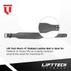 Lift Tech Fitness 4" Padded Leather Weight Lifting Belt -