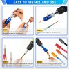 US Regulations Wire Stripping for Drill,8 In 1 Professional Electrician