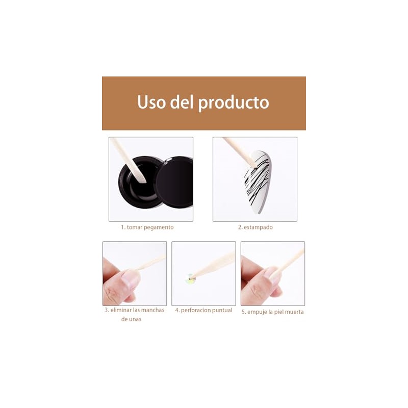 Palitos De Naranjo Para Uñas, 600 Unidades, Instrumentos De Manicura,