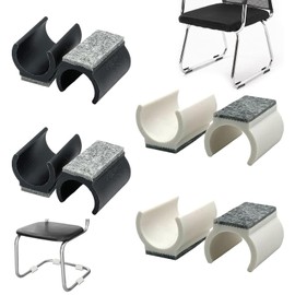 8 Stück Stuhlgleiter Freischwinger,Filzgleiter für Schwingstühle ø 25 Mm,Schwingstuhl Gleiter Bodenschutz und Lärmdämpfung,Filzgleiter für Freischwinger Ideal für Fliesen,Holzböden,Parkett