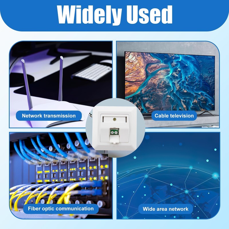 Fibre Optic Junction Box 1x Duplex LC-APC Keystone LWL Surface-Mounted