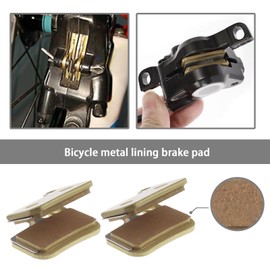 SING F LTD 2 Pairs Bike Brake Pads Replacement Compatible with SRAM HRD Rival Red Force S700 Disc Brakes Sintered Disc Brake Pads Gold