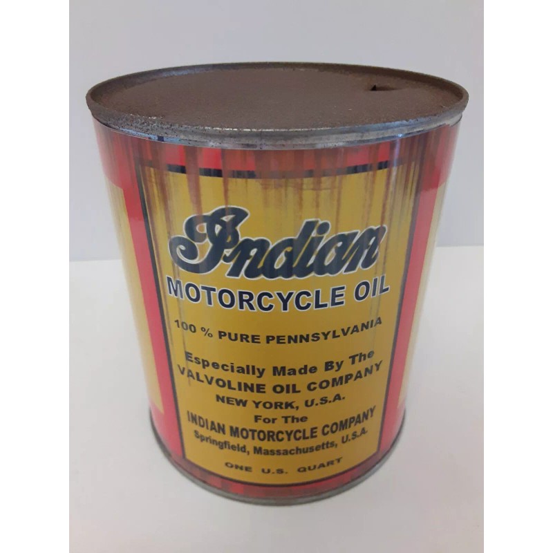 Indian Motorcycles Rusty Indian Motorcycle Oil Can 1 qt -
