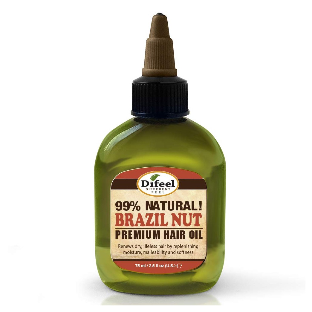 Difeel Brazil Nut Oil Premium Natural Hair Oil 2.5 Oz, 2.5 Ounces