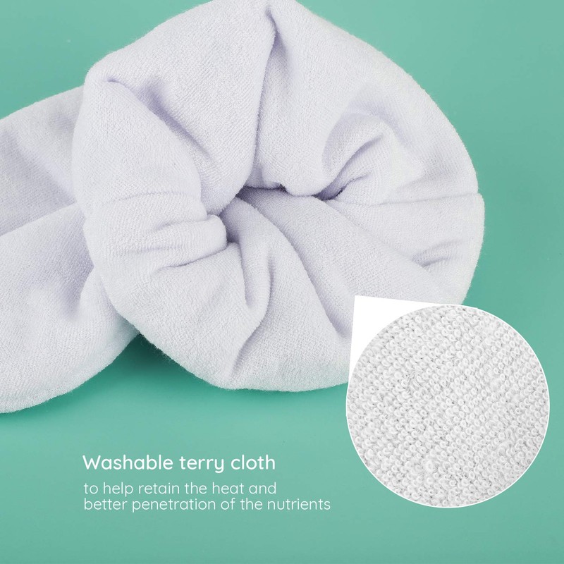 Segbeauty - Manoplas de baño de parafina, color blanco