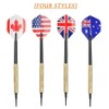 "N/A" 12 Pcs Brass Darts Sets,Soft Tip Darts with 36
