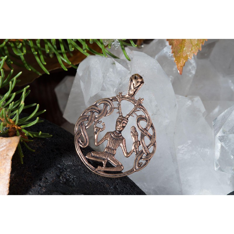 Windalf Celtic Jewellery Pendant Cernunnos 3.5 cm Celtic Forest God