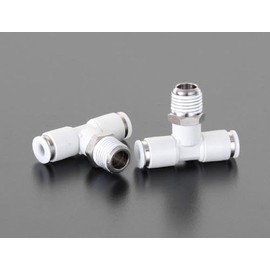 4mm x r 1/4" tee union (2 pack)