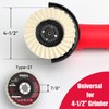 SHALL 6-Pack Felt Flap Disc Abrasives 4-1/2" x 7/8" Arbor,