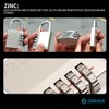 Zarker X50 4 Digit Stainless Steel Shackle Combination Lock, Anti