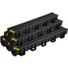 VEVOR Trench Drain System with Plastic Grate, 5.9x5.1-Inch HDPE Channel