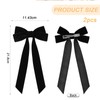 Kryzalite 2 Pieces Velvet Hair Bows Black Hair Band Clips