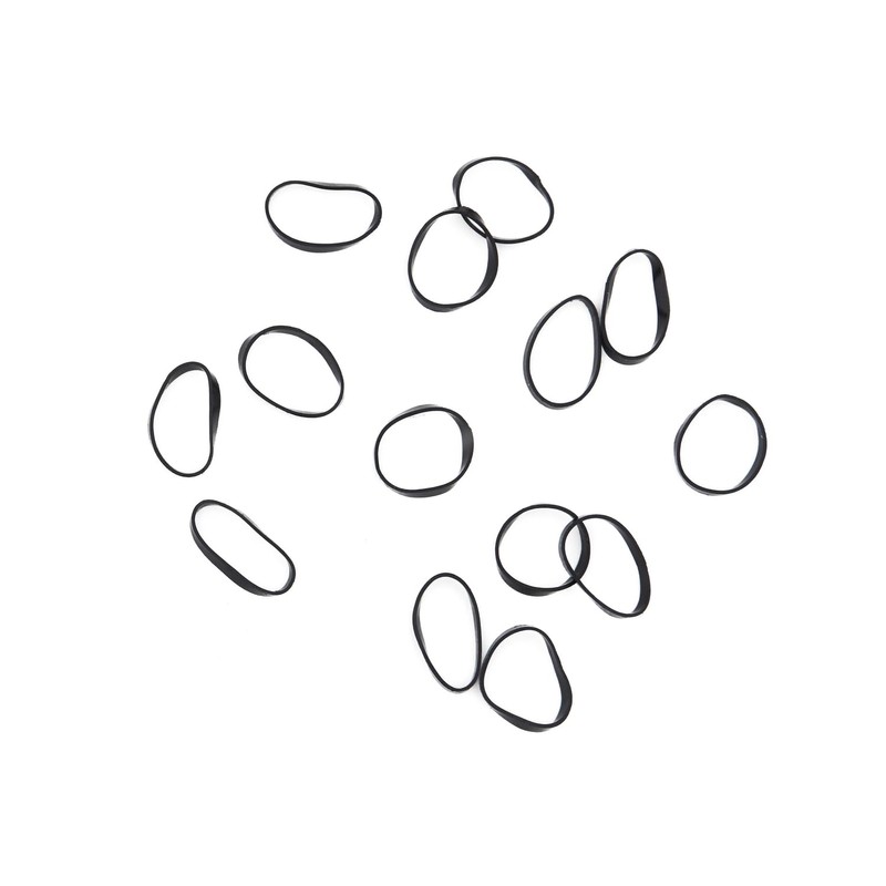Salon Care Black Rubber Bands (200 Count)