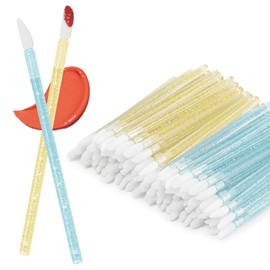 Unaone Lip Wands - 100PCS Disposable Lip Brushes for Lipstick, Lip Balms, Lip Gloss, Lip Scrubs and Concealer, Perfect Makeup Applicators Tool
