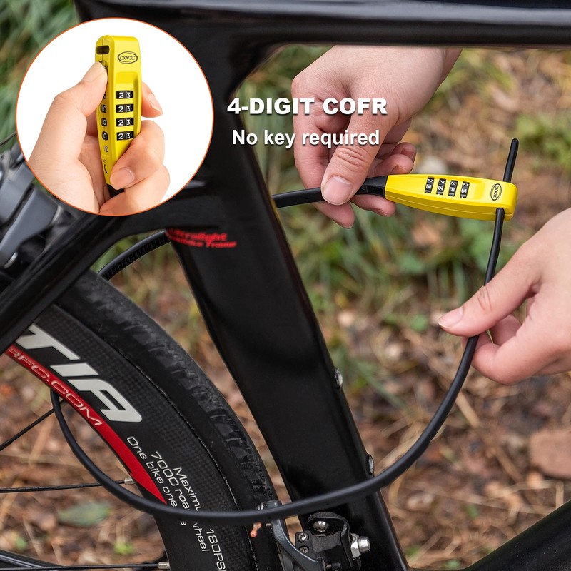 CXWXC Zip Tie Lock - 4-Digit Combo Cable Locks for