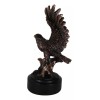 Wings Of Glory Bald Eagle Perching On Tree Bronzed Resin