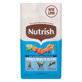 Nutrish Dry Cat Food, Real Salmon & Brown Rice Recipe Whole Health Blend, 3 lb. Bag (Rachael Ray)