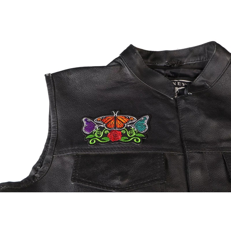 Ivamis Butterflies and Flower Ladies Patch - 4.5x2.8 inch -