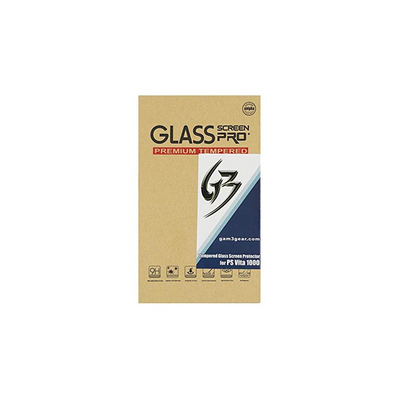 Gam3Gear Front Screen Tempered Glass with Rear Plastic Film Protector