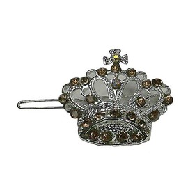 Bella Crown Snap Hair Clip for Thin Hair Women Girls Toddlers U86175-1794amber