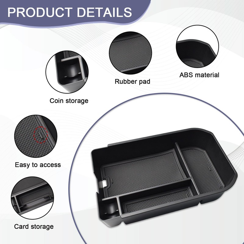 RUNROAD Center Console Organizer Tray Compatible with Toyota Land Cruiser