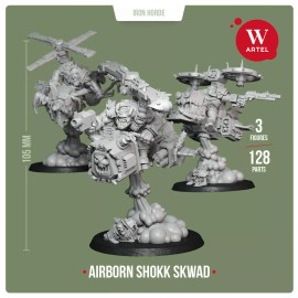 Artel W Miniatures Airborn Shokk Skwad Orks Deffkoptas Artel W Ork Kustom Boosta Bommer Blasta Heli