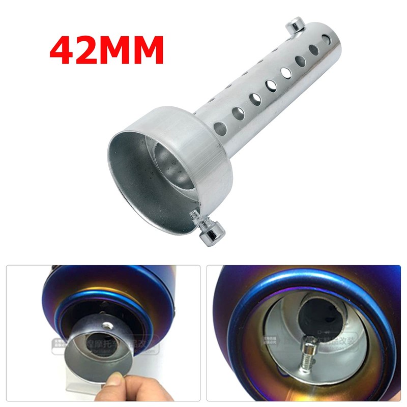 Riloer 2X 42Mm Universal Motorcycle Exhaust Muffler Baffle Db Killer